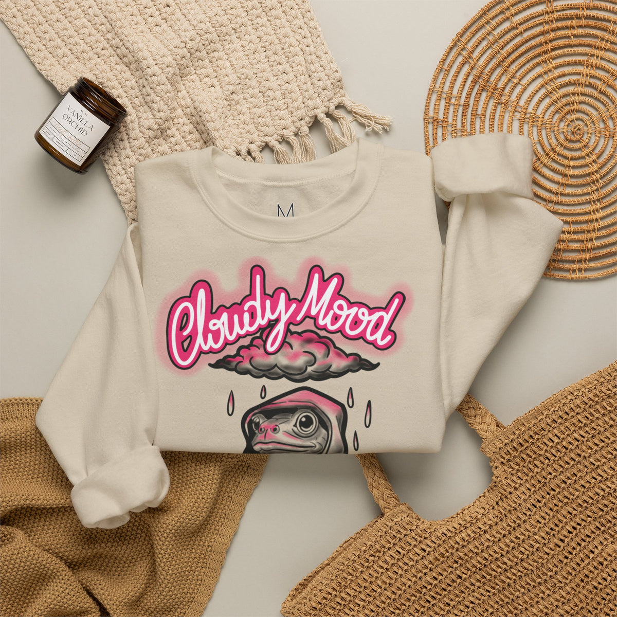 Felpa "Cloudy Mood" Cute Frog